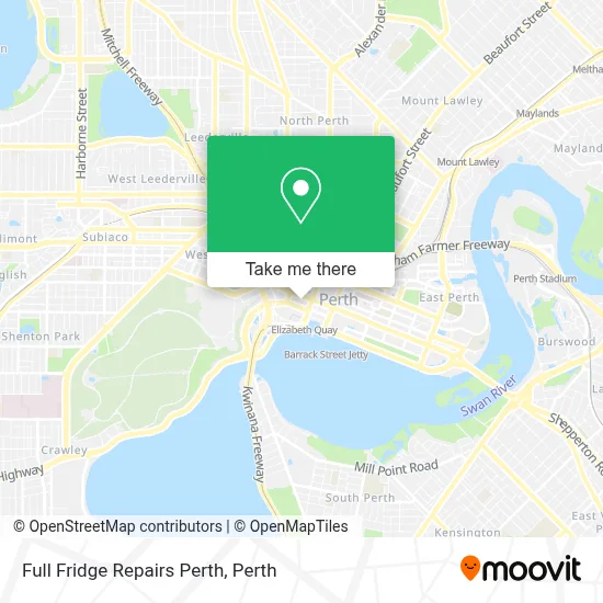 Mapa Full Fridge Repairs Perth