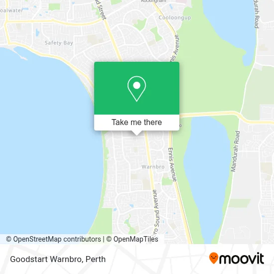 Mapa Goodstart Warnbro