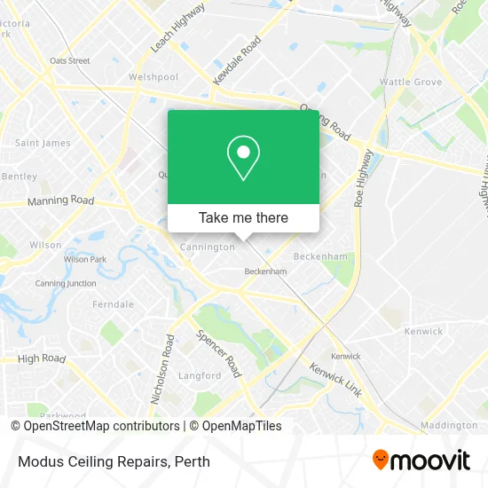 Modus Ceiling Repairs map