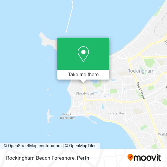 Mapa Rockingham Beach Foreshore
