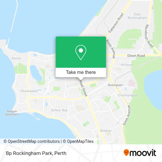 Mapa Bp Rockingham Park