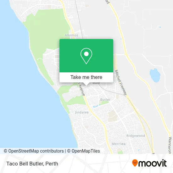 Mapa Taco Bell Butler