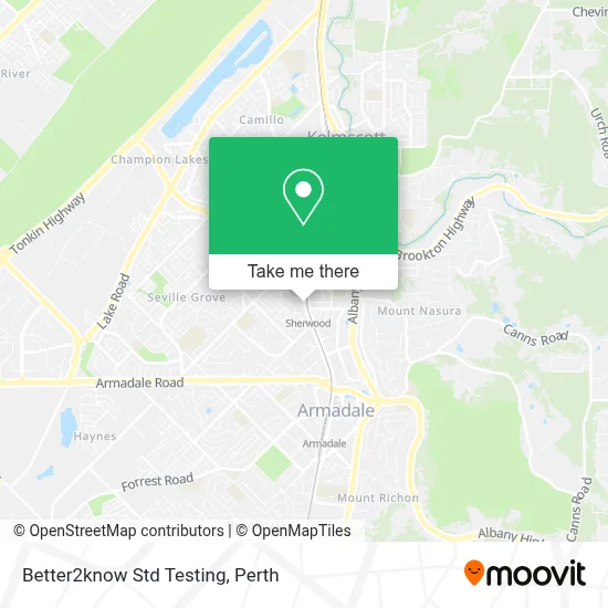 Better2know Std Testing map