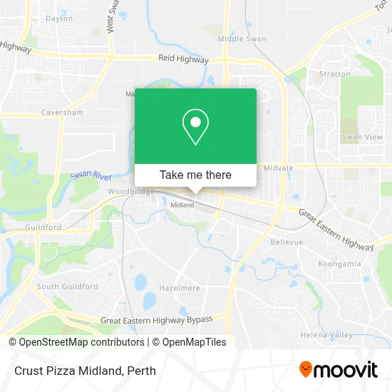 Mapa Crust Pizza Midland