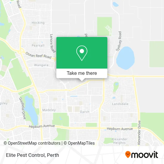Elite Pest Control map
