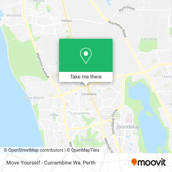Mapa Move Yourself - Currambine Wa