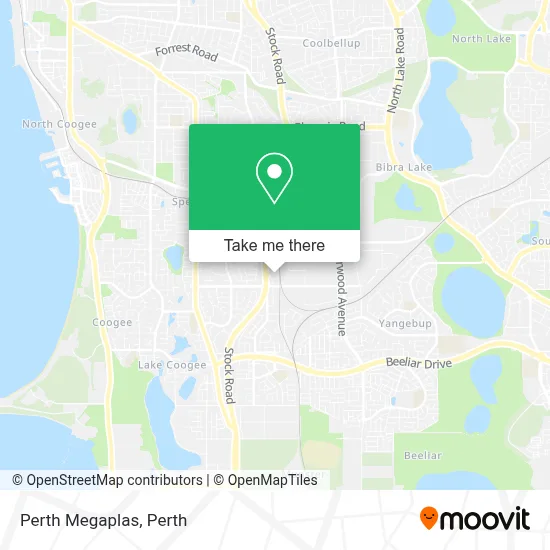 Mapa Perth Megaplas