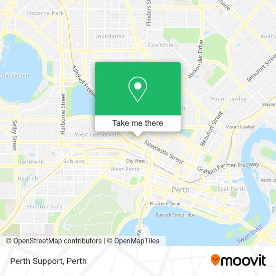 Perth Support map