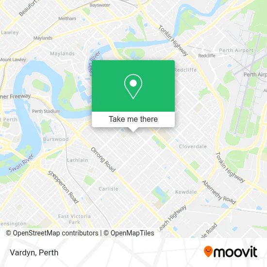 Mapa Vardyn