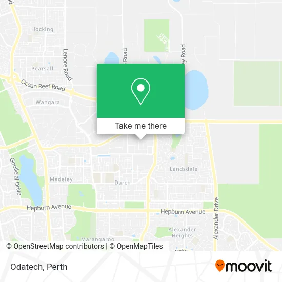 Mapa Odatech