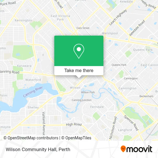 Mapa Wilson Community Hall