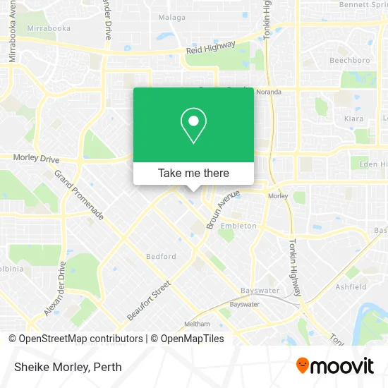 Mapa Sheike Morley