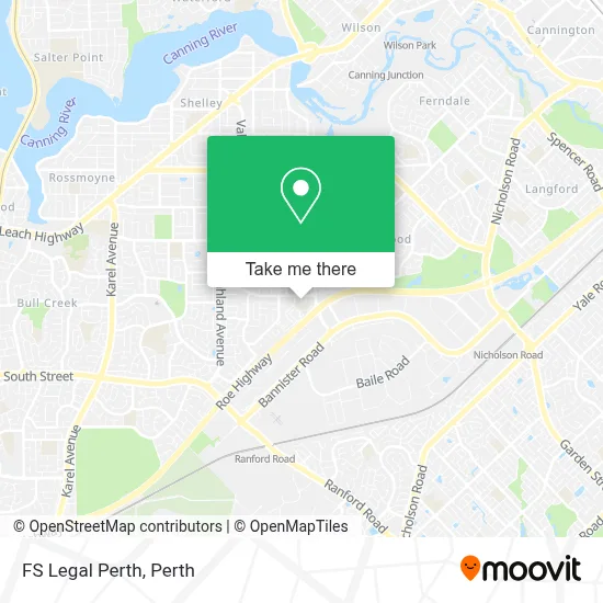 Mapa FS Legal Perth