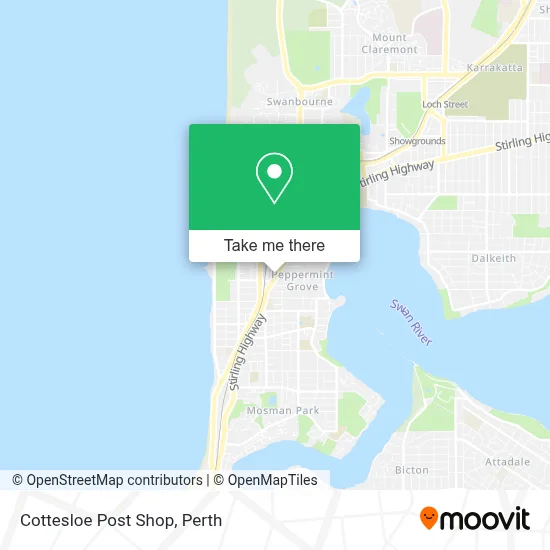 Mapa Cottesloe Post Shop