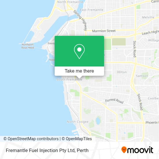 Mapa Fremantle Fuel Injection Pty Ltd