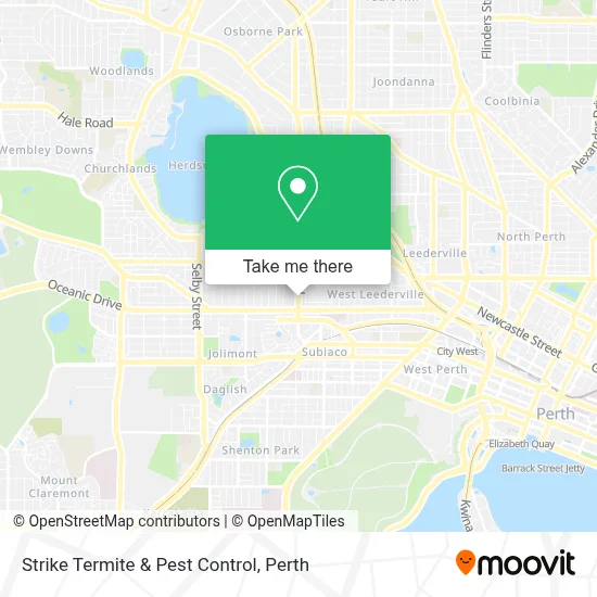 Mapa Strike Termite & Pest Control
