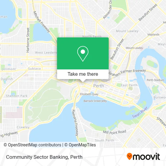 Community Sector Banking map