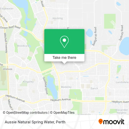 Aussie Natural Spring Water map