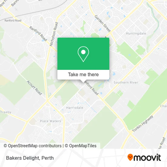 Mapa Bakers Delight