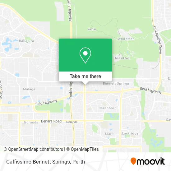 Mapa Caffissimo Bennett Springs