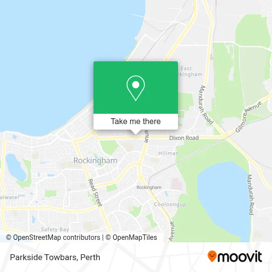 Parkside Towbars map