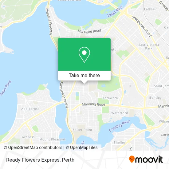 Mapa Ready Flowers Express