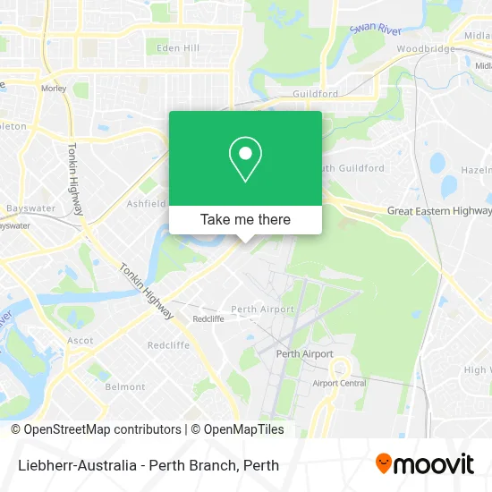 Mapa Liebherr-Australia - Perth Branch