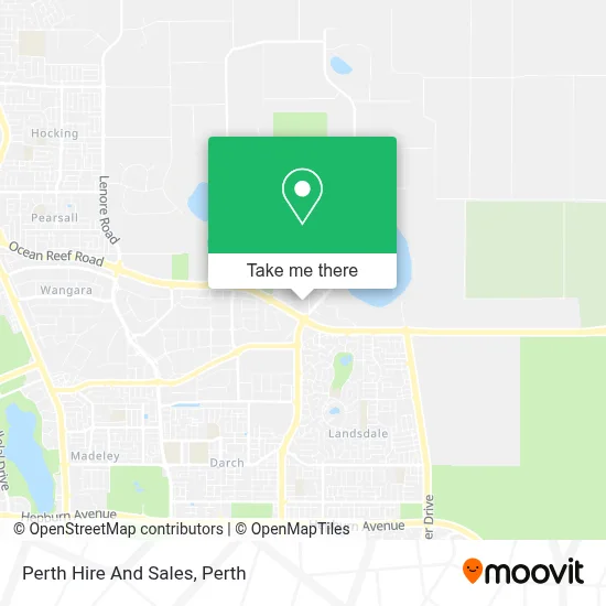 Mapa Perth Hire And Sales