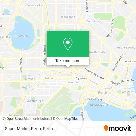 Mapa Super Market Perth