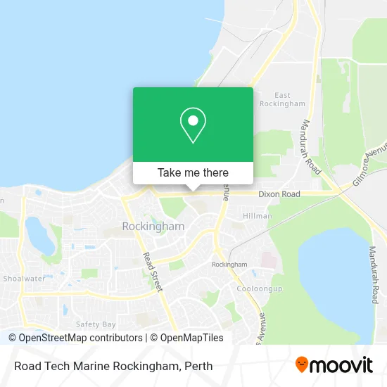 Mapa Road Tech Marine Rockingham