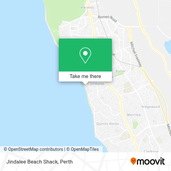 Mapa Jindalee Beach Shack