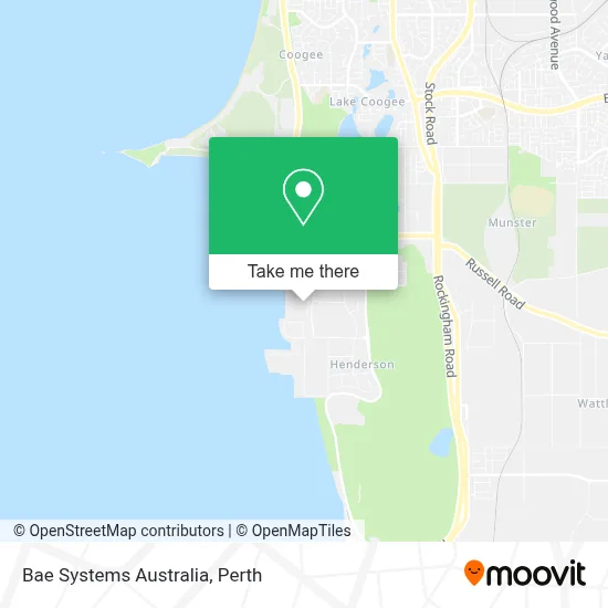 Mapa Bae Systems Australia