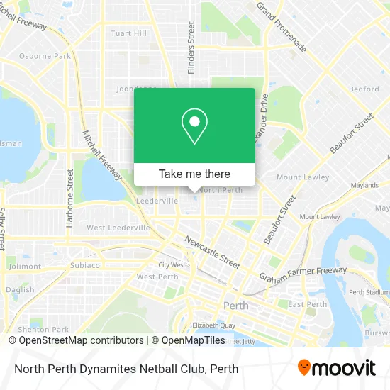 Mapa North Perth Dynamites Netball Club