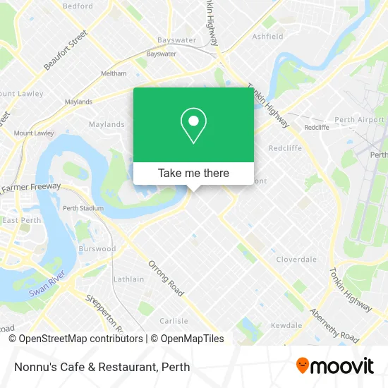 Mapa Nonnu's Cafe & Restaurant