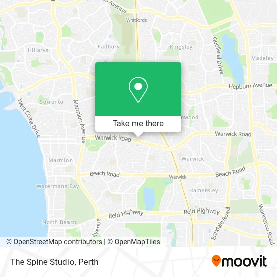 Mapa The Spine Studio