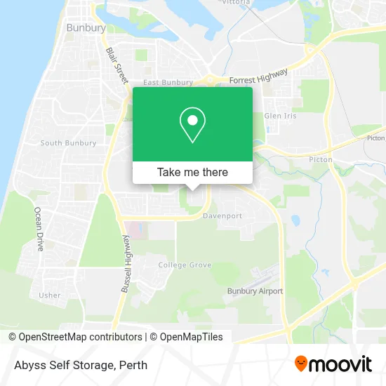 Mapa Abyss Self Storage