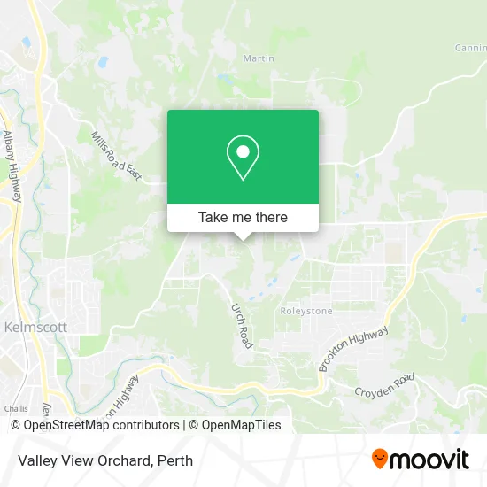 Mapa Valley View Orchard