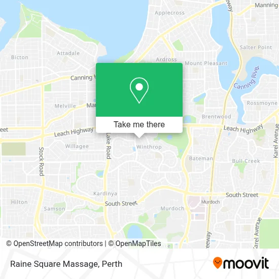 Mapa Raine Square Massage