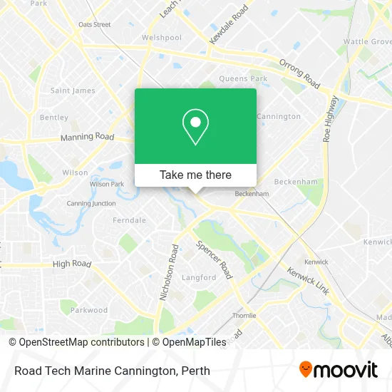 Mapa Road Tech Marine Cannington