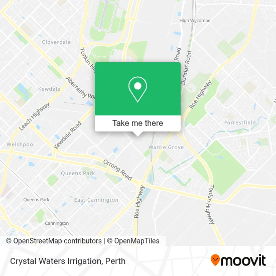 Mapa Crystal Waters Irrigation