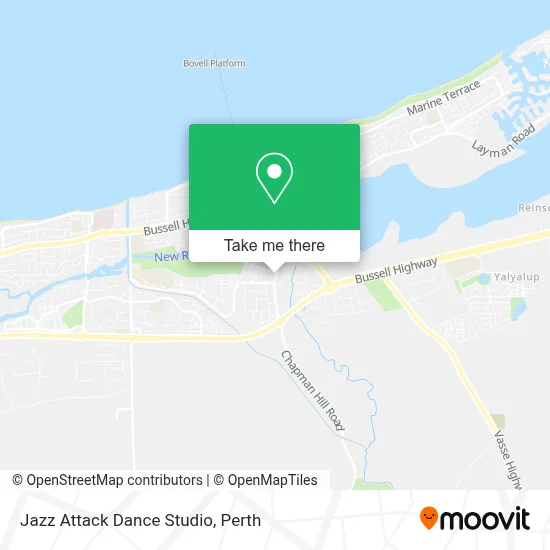 Mapa Jazz Attack Dance Studio