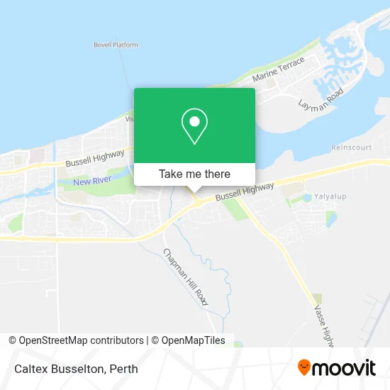 Mapa Caltex Busselton
