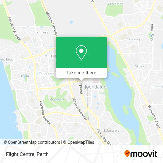 Mapa Flight Centre