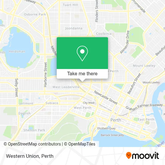 Mapa Western Union