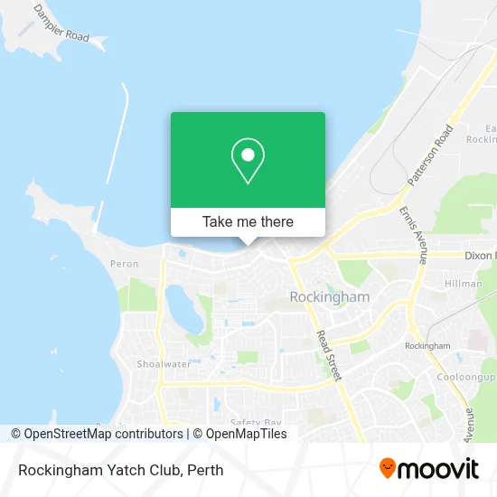 Mapa Rockingham Yatch Club
