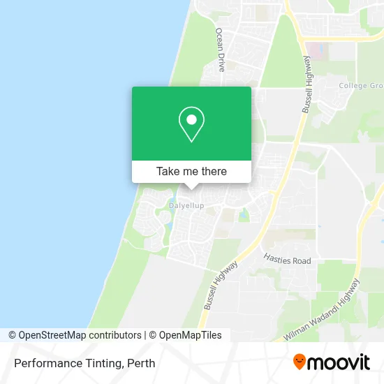 Performance Tinting map