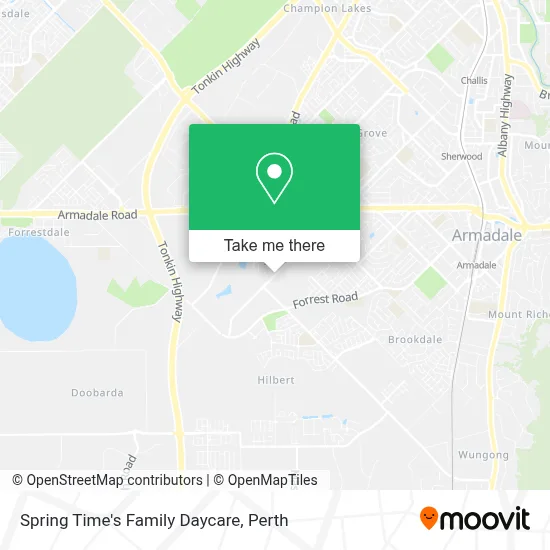 Mapa Spring Time's Family Daycare