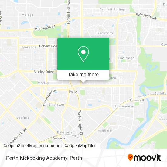 Perth Kickboxing Academy map
