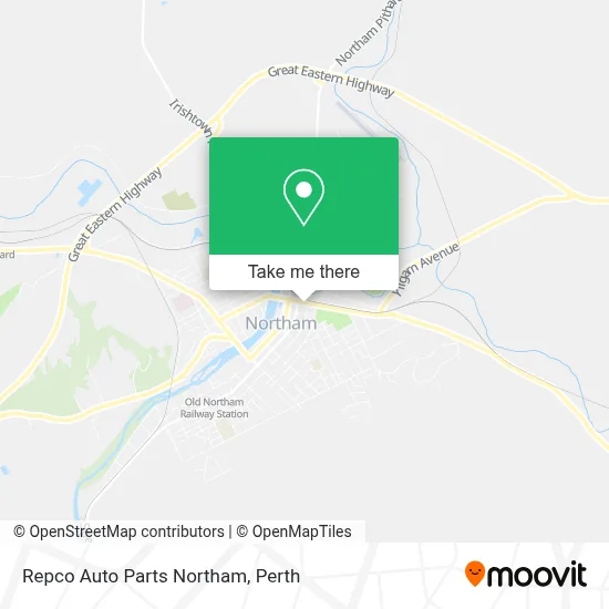 Mapa Repco Auto Parts Northam