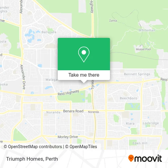 Mapa Triumph Homes
